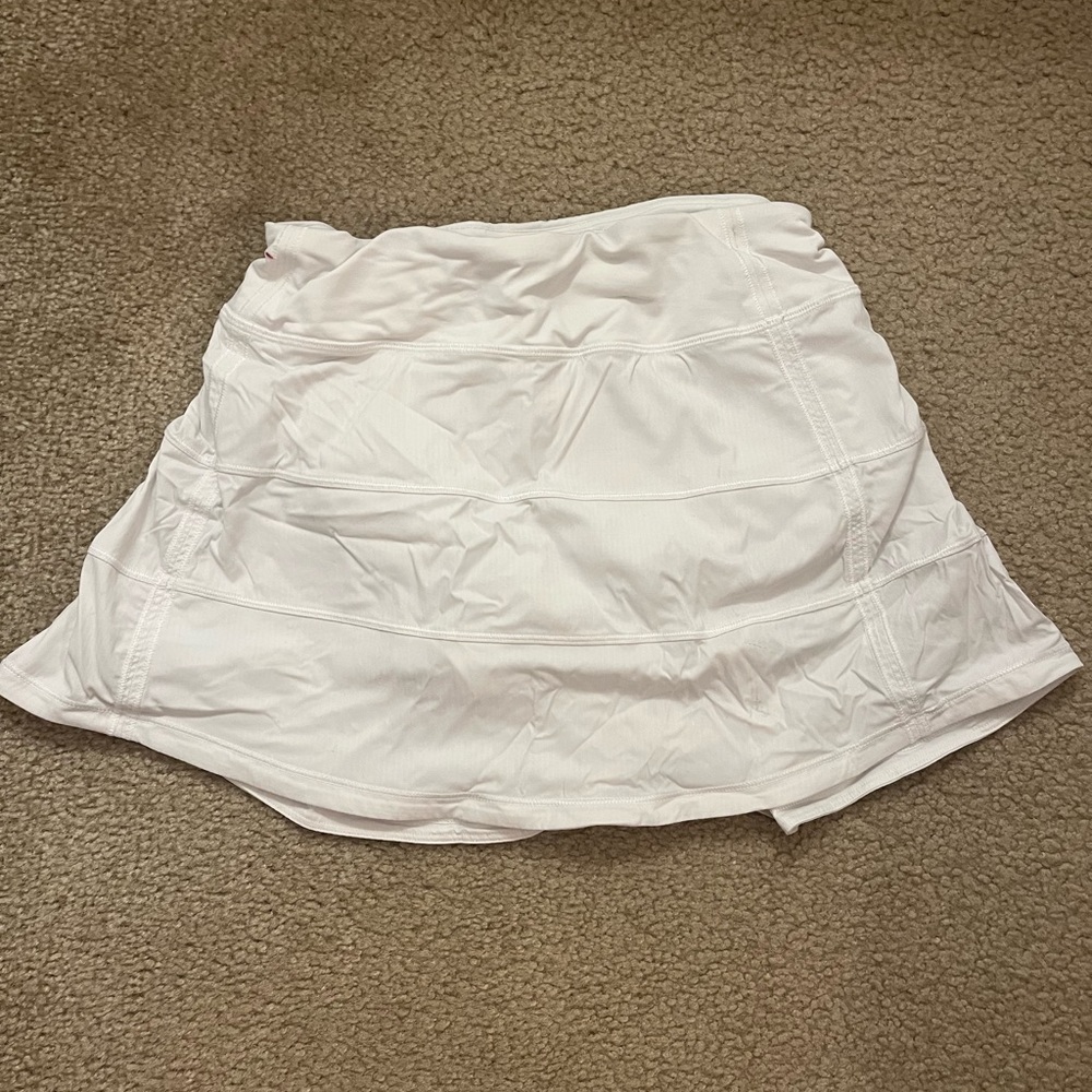 lulu lemon white athletic skirt